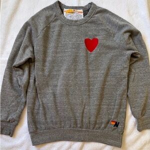 Aviator Nation heart crew sweatshirt medium